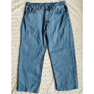 Levis 550 Jeans Mens Womens Relaxed Fit Red Tab Denim Cotton 70s Jeans Sz 34